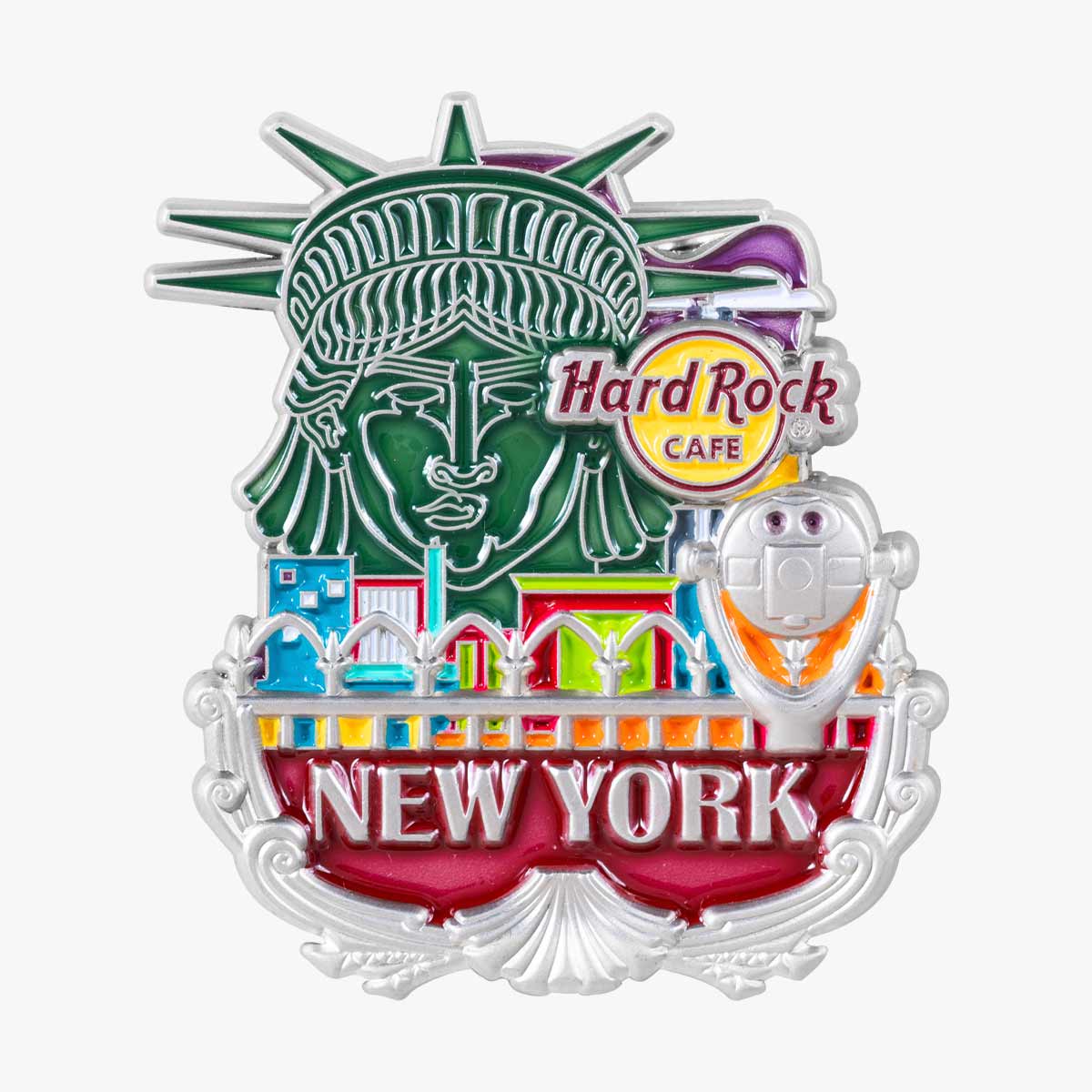 Collectible 3D Core City Guitar Pin image number 1